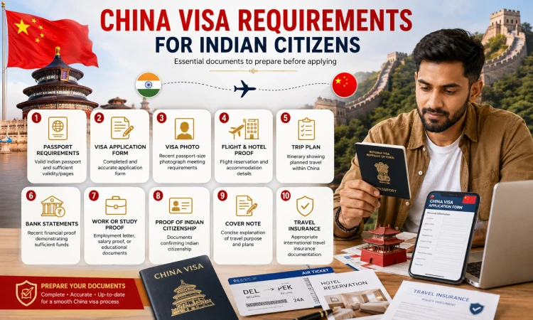 china visa requirements for indian citizens