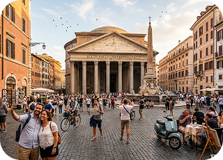 European Icons Trail from Paris to Rome 9 Nights Tour